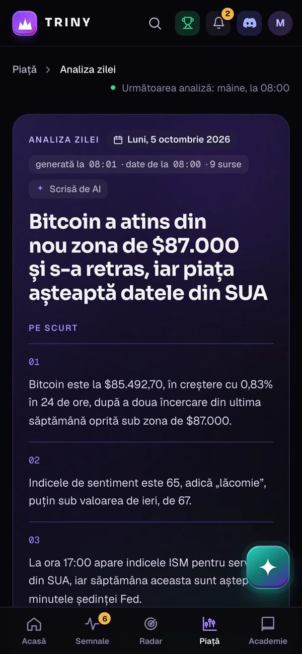 Analiza zilei pe telefon